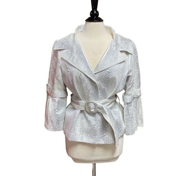 Cartise Silver Design Bell Sleeve Jacket Size 10 NEW - Picture 1 of 8